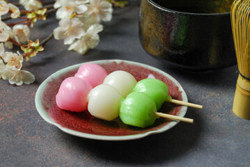 三色団子とお茶
