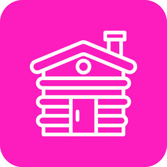 Cabin Vector Icon Design Illustration