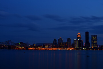Fototapeta na wymiar アメリカの地方都市の夕景