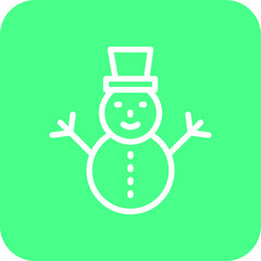 Snowman Vector Icon Design Illustration