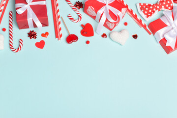 Background for Valentine's Day. A holiday card for lovers. Banner for February 14