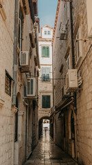 Fototapeta na wymiar Scenic Narrow Street, Dubrovnik, Croatia