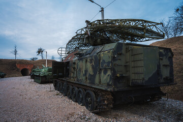 Military radio jamming tanks