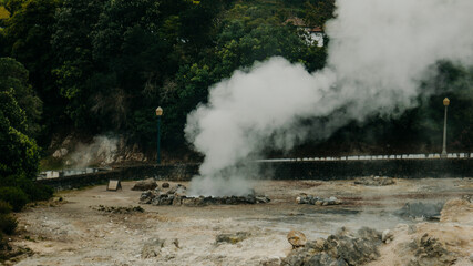 Thermal Springs in Furnas, Azores, Portugal