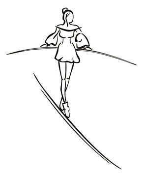 A risky walk on a line