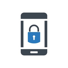 Mobile lock screen icon