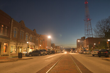 米国都市の夜景撮影