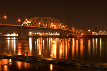 Fototapeta premium 米国都市の夜景撮影
