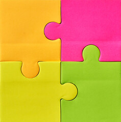 Illustration for game background design. Flat colored puzzles background.