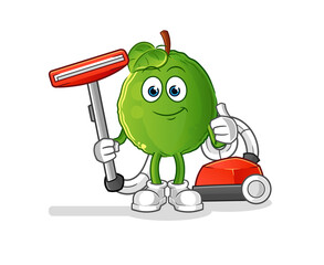 guava clean with a vacuum . character vector