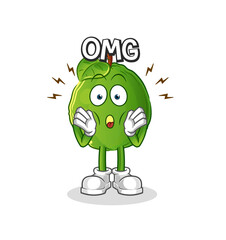 guava Oh my God vector. cartoon character