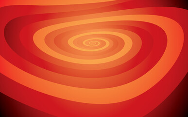 Artistic spiral shape. Vector drawing