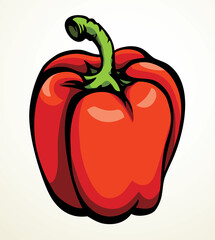 Big Pepper. Vector drawing icon