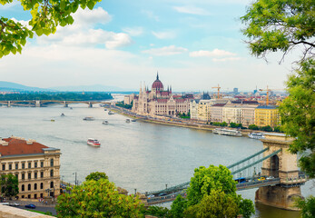 Beautiful view of Budapest