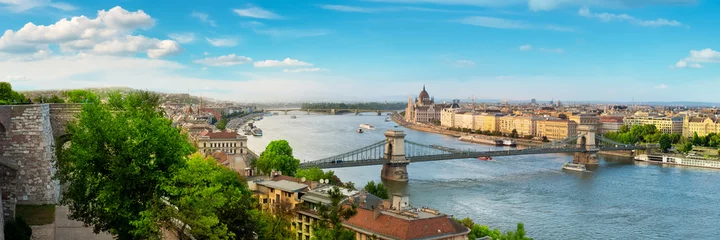 Wandaufkleber Budapest top view © Givaga