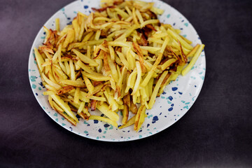 fried fatty potato