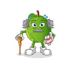 guava white haired old man. character vector