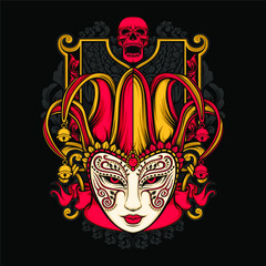 jester head illustration