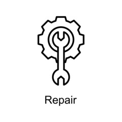  Repair vector Outline Icon Design illustration. Home Improvements Symbol on White background EPS 10 File