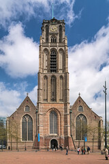 Grote of Sint-Laurenskerk, a Protestant church in Rotterdam, Netherlands. The church was built...