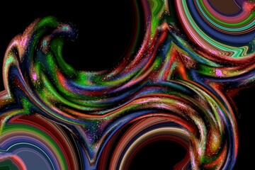 3d render illustration, Amazing picture of Abstract background