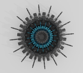 3d Abstract Design © Cubitron