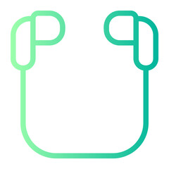 earphones gradient icon