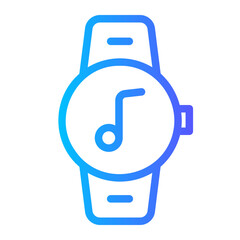 smart watch gradient icon