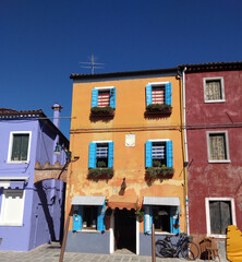 Burano with colorful houses - Italy