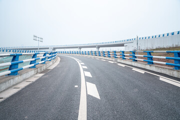Highway viaduct，Highway with asphalt pavement