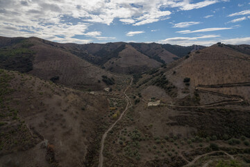 mountainous landscape in the south of Granada in Spain