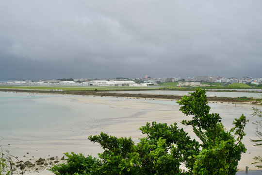 The bad wether in Okinawa.