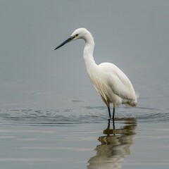 Little Egret, Egretta garzetta in habitat