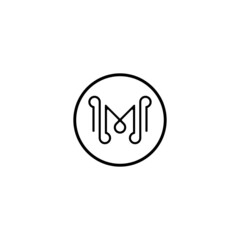 letter M . logo