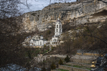 Assumption Cave Monastery in Bakhchysarai. Crimea
