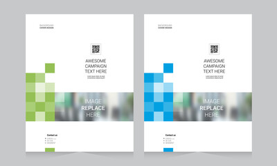 Cover design for annual report and business catalog, magazine, flyer or booklet. Brochure template layout. A4 cover vector EPS-10