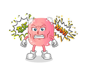 soap anime angry vector. cartoon character