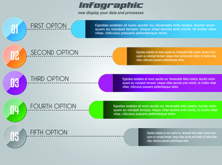 Infographics templates to display your data and processes.