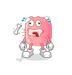 soap burp mascot. cartoon vector