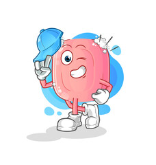 soap young boy character cartoon