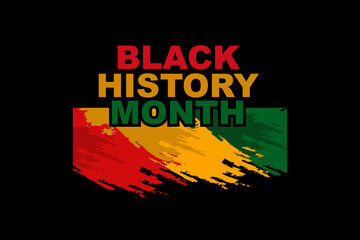 Black History Month Vector Illustration. Suitable for greeting card, poster and banner. 