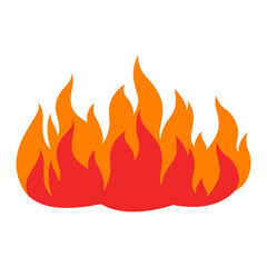 Stylized illustration of fire. Image for design.