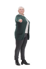 Portrait of confident mature woman in smart casual standing