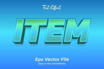 Item text effect. editable and easy to use. premium vector