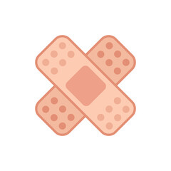 Vector color icon with medical patch