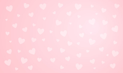 ポップなハートの背景（ピンク）