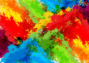 abstract splatter colorful background design. illustration vector design