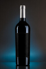 bodegón, vino, malbec, botellas, azul, 