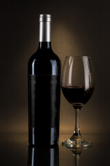 bodegón, vino, malbec, botellas, copas, foto producto