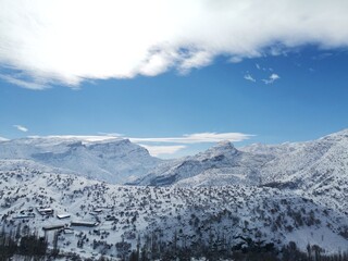 snow covered mountains S&ecirc;girik/Şırnak 